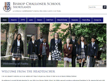 Tablet Screenshot of bishopchallonerschool.com